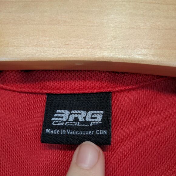 BRG Golf Men's Target Chip Ganassi Racing Polo Shirt Red Large Dry Tech - Picture 10 of 16